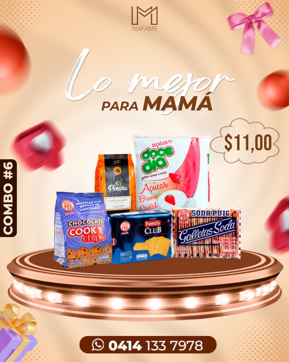 Mafabre1's tweet photo. Ya sabes que regalarle a Mamá en su día? No te pierdas este sabroso regalo.
#DiaDeLaMadre
#Caracas
#Combo6 https://t.co/bViG5Mwan3