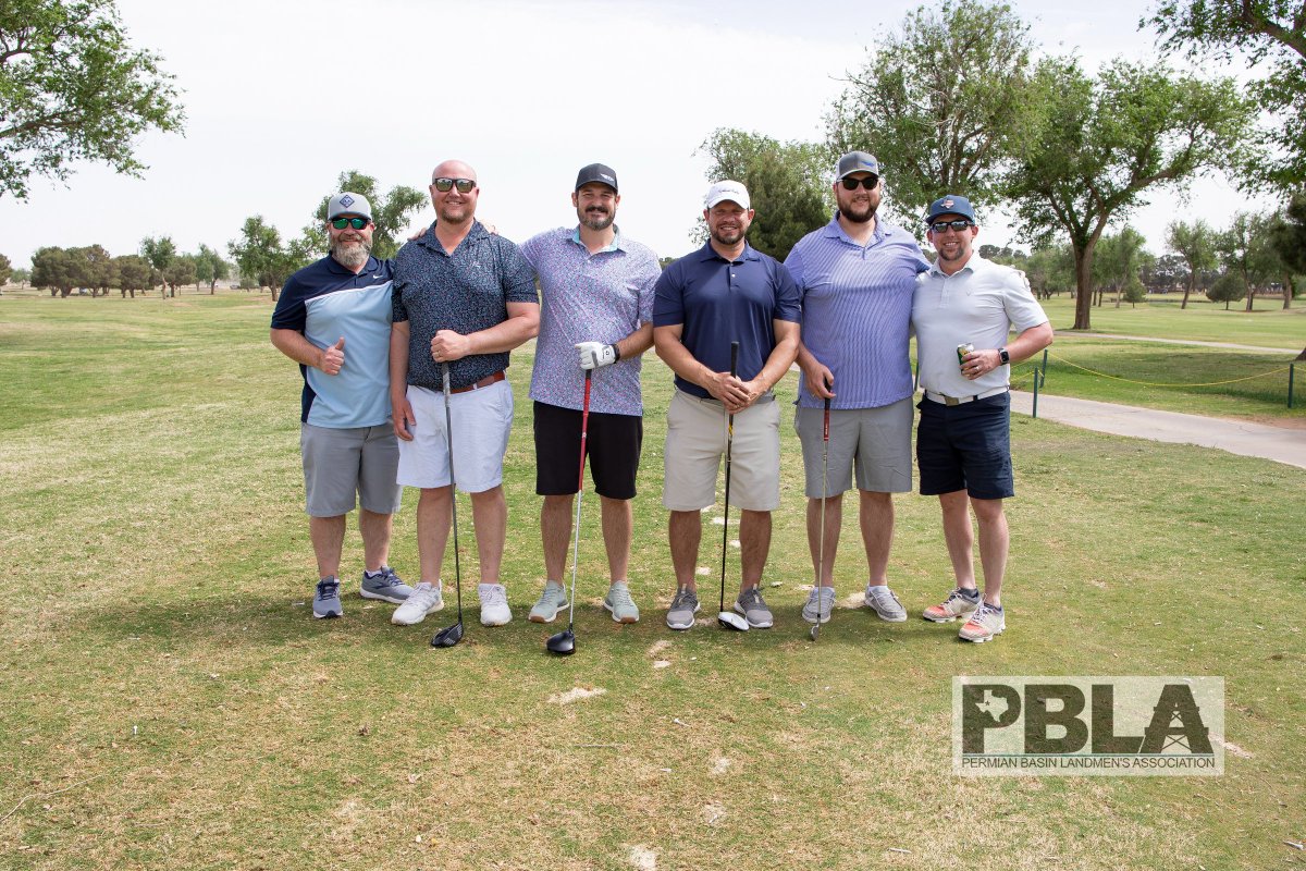 Allen Peloquin and John Kowalik enjoyed the day with the guys from Vital Energy and Double Eagle Energy Holdings IV LLC during the PBLA - Permian Basin Landmen's Association annual golf outing. #PBLA #OilandGas #landmen #networking #Texas