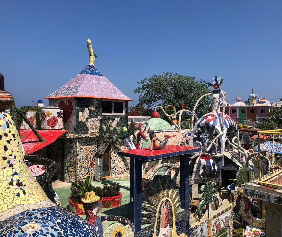 Unique experience only available in Havana 🖼️

Located just a bit west of the Old Havana, is the world's famous Fusterlandia! A 5 block art project created by Jose Fuster. Inspired by the works of Picasso, Jose has created hundreds of art pieces using only tiles.
