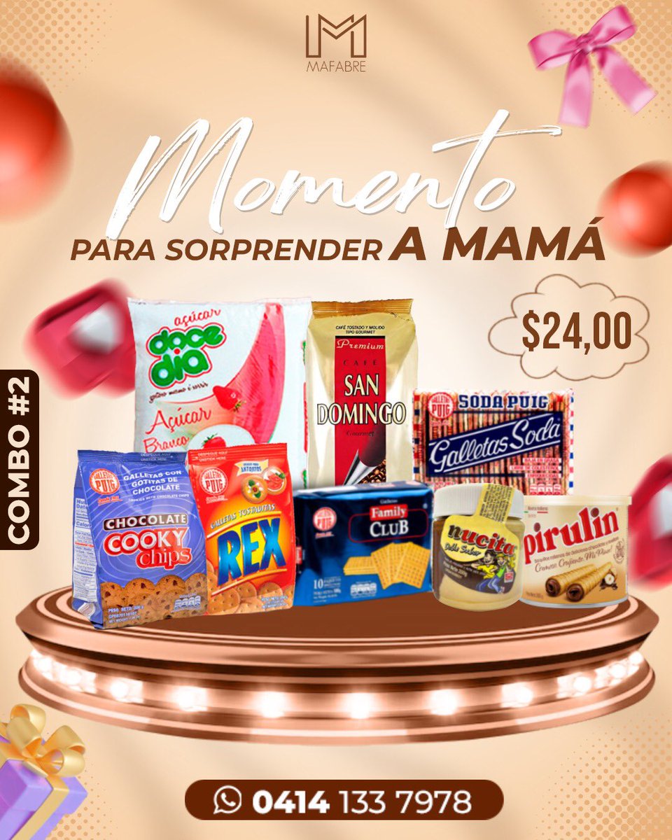 Mafabre1's tweet photo. Ya sabes que regalarle a Mamá en su día? No te pierdas este sabroso regalo. @nucitave @pirulinoficial 

#DiaDeLaMadre 
#Caracas 
#Combo2 https://t.co/LJKYFc38tN