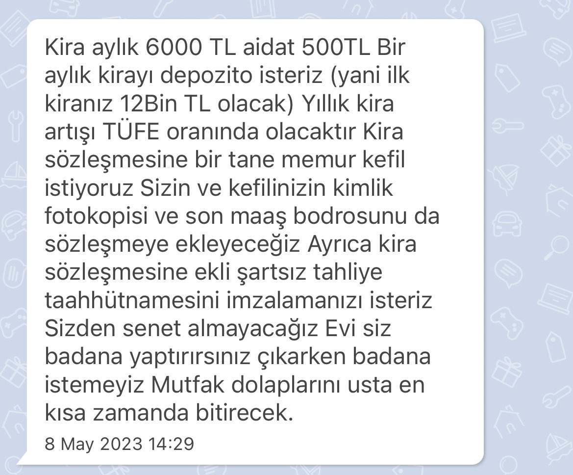 pacooo0919's tweet photo. kiracı memur olsun diyorlar hadi onu karşılıyorsun ama sonrasında 12 adaları ve Kıbrısı istiyorlar, bekarım diyorsun evde pavyon işleteceğin için evi zaten vermiyorlar, her şeyi tutturduğunda da kirayı verip evin duvarlarını kemirmen gerekiyor teşekkürlerrr teşekkürler 😅 https://t.co/LvoseuF0WQ