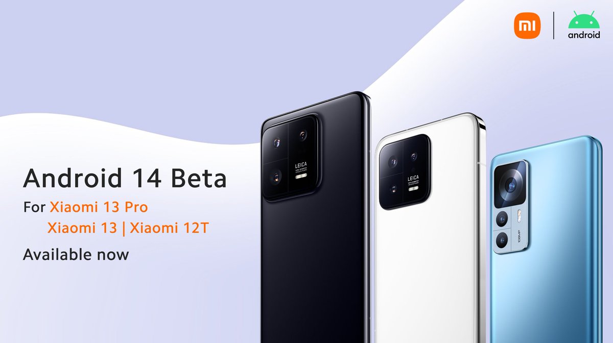 Techware_AR's tweet image. رسميا توفر النسخة التجريبية من نظام #Android14 لاجهزة شاومي التالية :
- #Xiaomi13
- #Xiaomi13Pro
- #Xiaomi12T
#تقنية