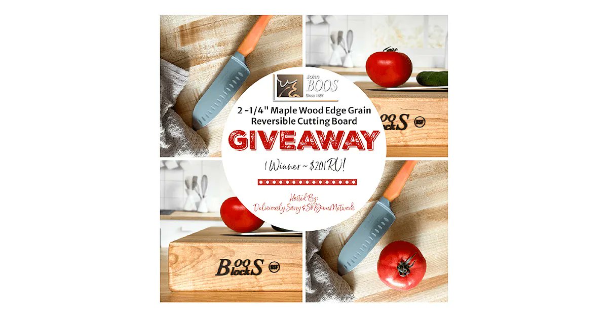 Cooking Moms deserve the best! Win a high-quality John Boos Maple Reversible Cutting Board. 🍽️🎁 Ends 5/31 - US. goldengoosegiveaways.com/john-boos-co-m… 

#MothersDayGiveaway #CookingGift #KitchenUpgrade #JohnBoosBoard #Sweepstakes @JohnBoosCo @DeliciouslySavv #BoosBlock