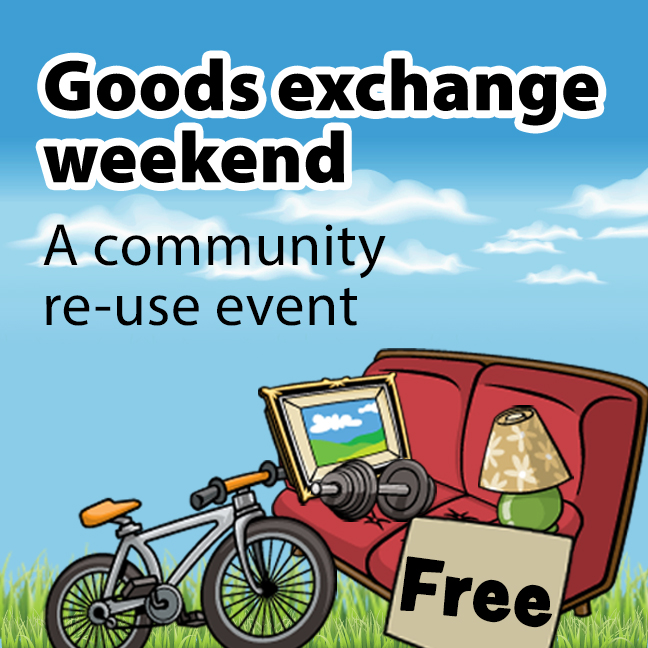 🌷 Spring cleaning? 🌷 You're just in time for goods exchange weekend! From May 19 to 22, place items at your curb you'd like to giveaway, then go shopping in your neighbourhood to see what you can find! Learn more: ow.ly/fJfT50Oii5s