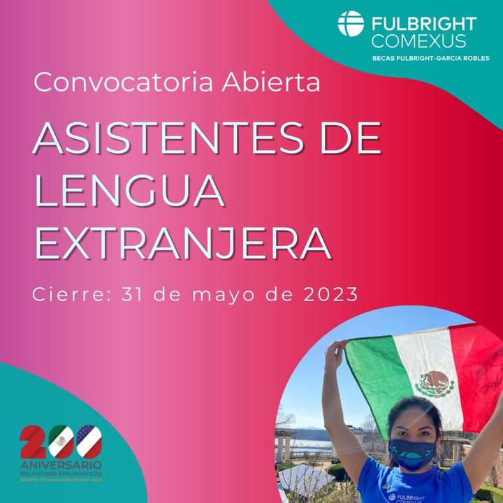¿Eres docente con nacionalidad mexicana y tienes 2 a 7 años de experiencia impartiendo clases de inglés? Conoce la beca #FulbrightGR para Asistentes de Lengua Extranjera. Más info en: ow.ly/UMpt50Oiio1