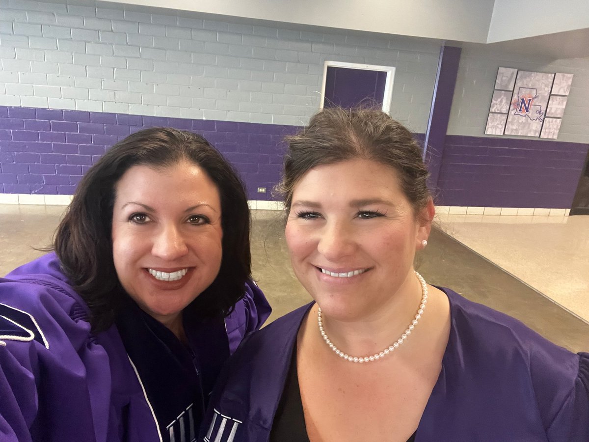 A big @NTCCgators congratulations to  Dr. Karolyn Harrell and Lauren Donaldson on their graduation from @NSULA today! We are Gator proud of you and your accomplishments.