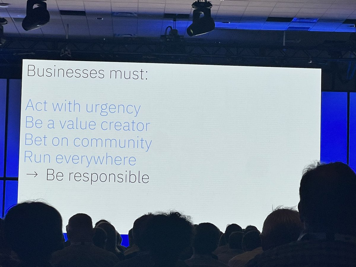 Continually govern ai models and data. Use trusted partners. Be responsible <a href="/dariogila/">Dario Gil</a> #think2023
