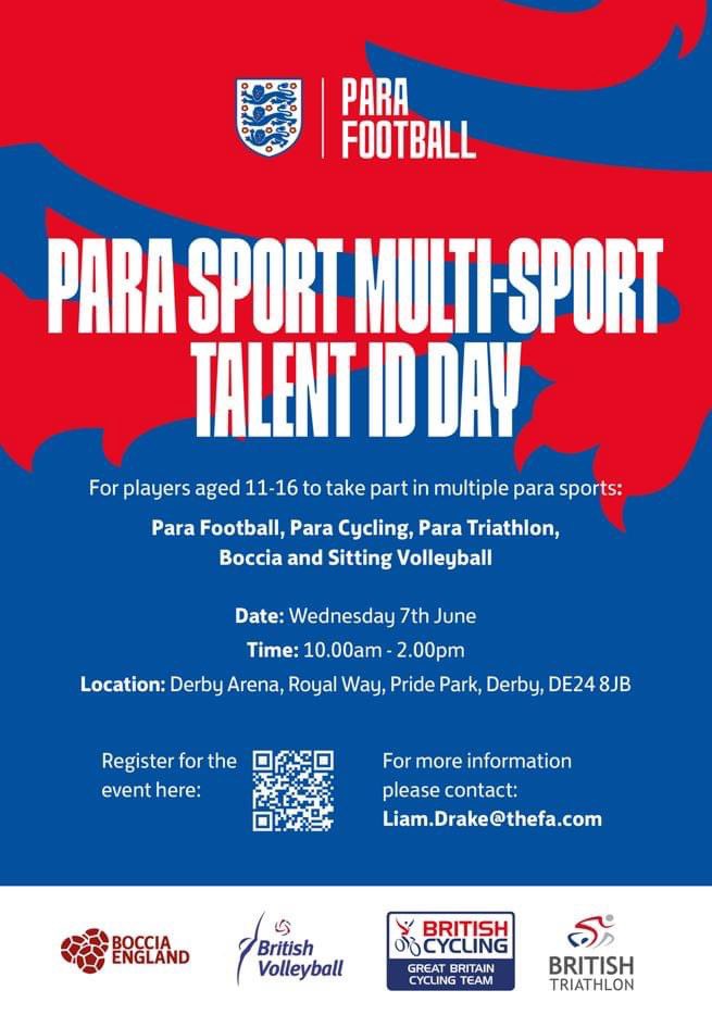 Still time to register for this event…

<a href="/BritishCycling/">British Cycling</a> <a href="/BocciaEngland/">Boccia England</a> <a href="/BritTri/">British Triathlon</a> <a href="/VballEngland/">Volleyball England</a>