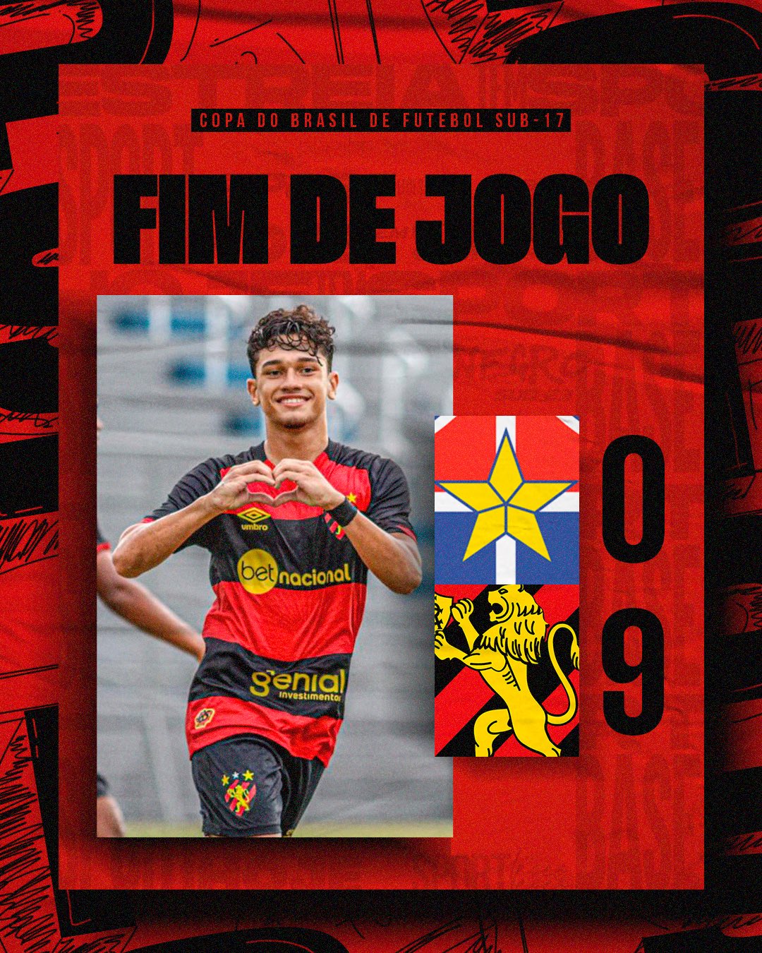 Sport Club do Recife on X: #LeõesDaBase escalados para a semi da Copa do  Brasil sub-17. VAMOS! 🦁📝  / X