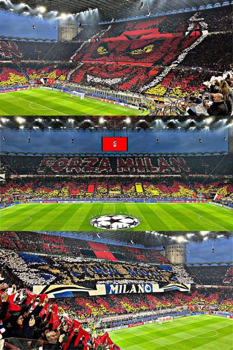 VladoBogota's tweet photo. El tifo del Inter, dentro del tifo del Milan.
Un espectáculo total...
(Una organización y trabajo por la fiesta del fútbol enorme)

Definitivamente el mejor Clásico de Europa. https://t.co/vaBvp9gTJV