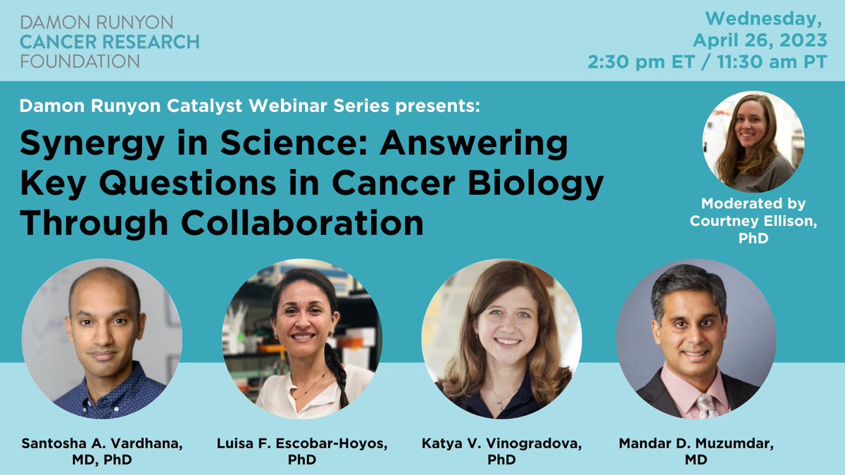 If you missed our live webinar 'Synergy in Science: Answering Key Questions in Cancer Biology Through Collaboration',  you can now watch the recording on YouTube! bit.ly/3Vtb8qw