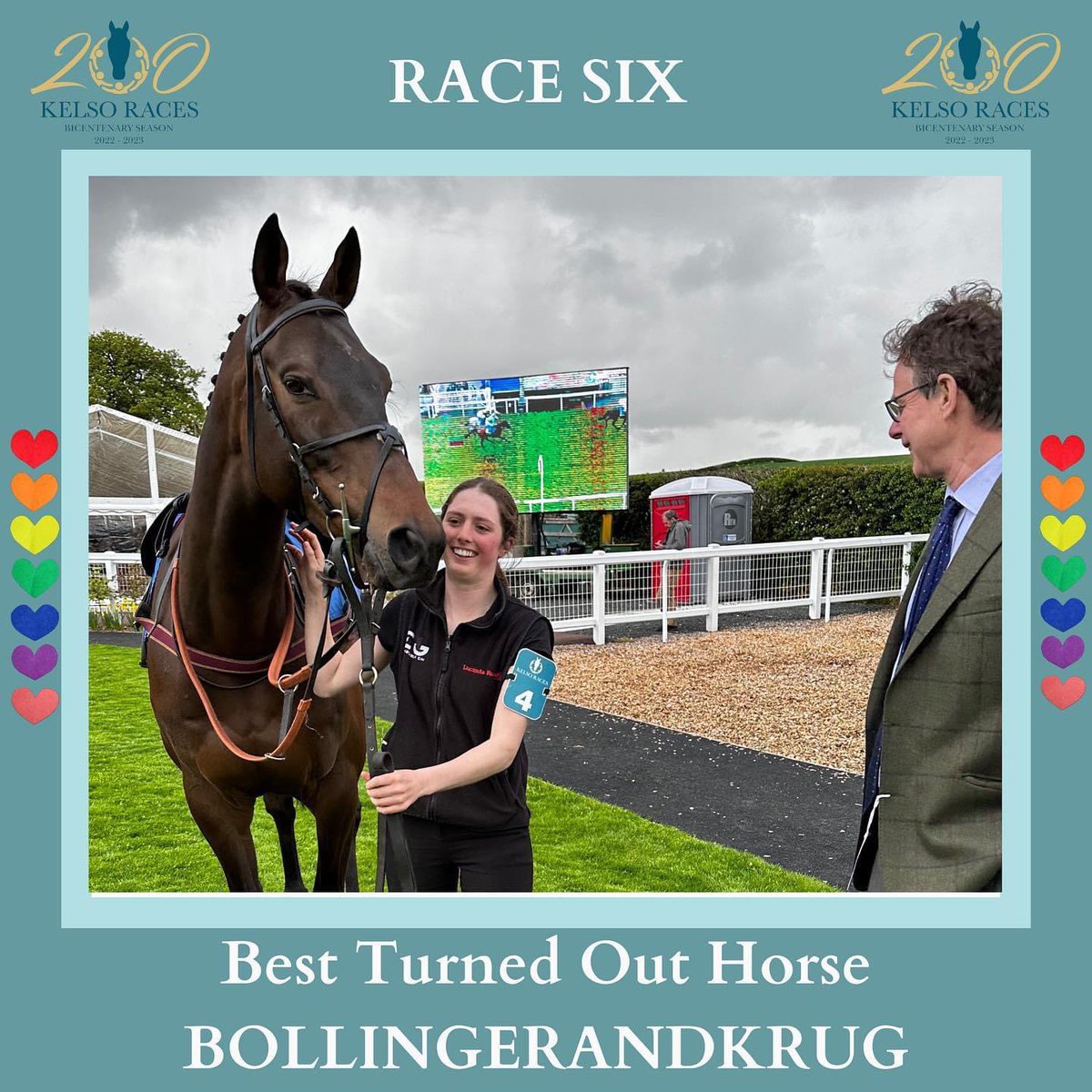 DomandLouis's tweet photo. Delighted with our boy #BollingerandKrug winning @KelsoRacecourse today given great ride by @PatrickWadge  he was also best turned out #handsomeboy thanks to all @LucindaRacing #lovetheracehorse #twoblacklabs 🏇🍾🏇🐾🍾 📸 by @lucindavrussell @KelsoRacecourse &amp; @debsyjane #mummy https://t.co/SxzoeNVssp