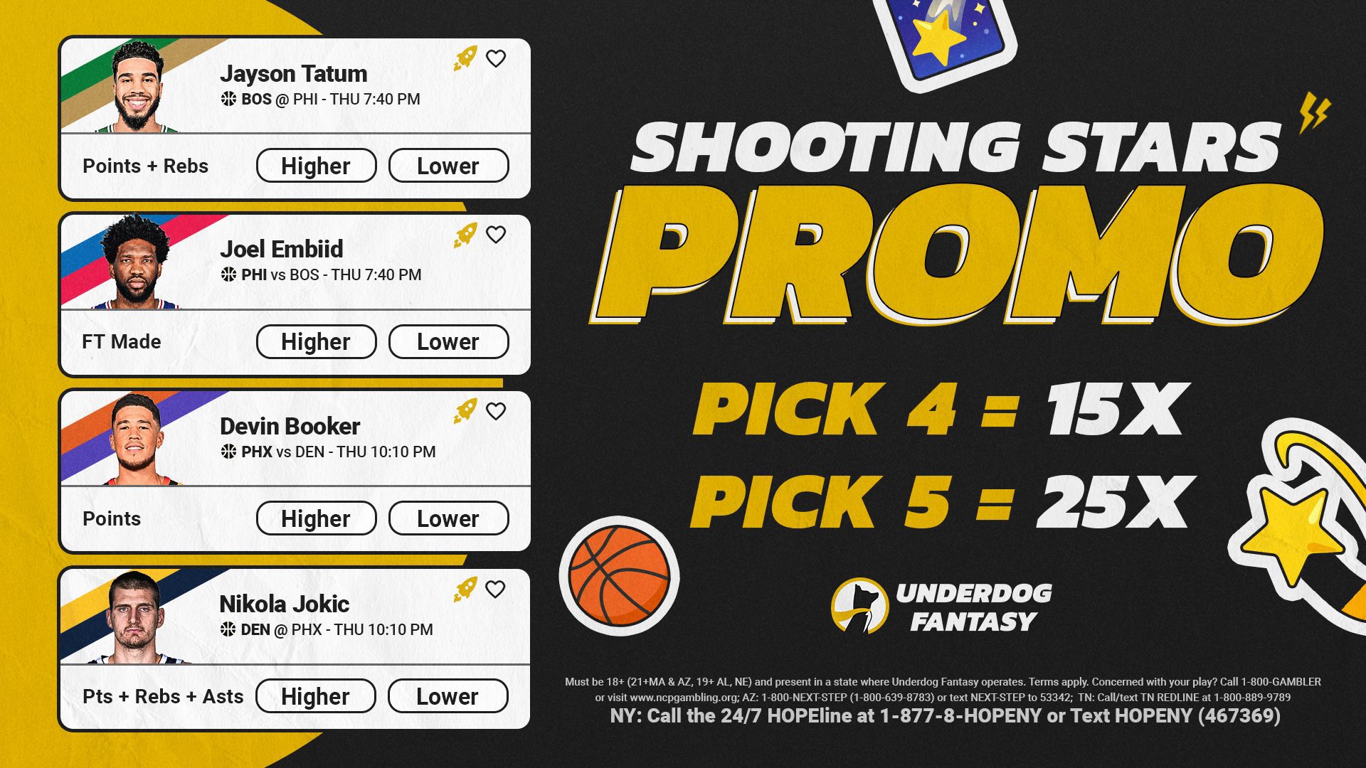 Zirksee🍽️ on Twitter "4 NEW PAYOUT BOOSTER SPECIALS LIVE RIGHT NOW ON UNDERDOG FOR TOMORROW’S