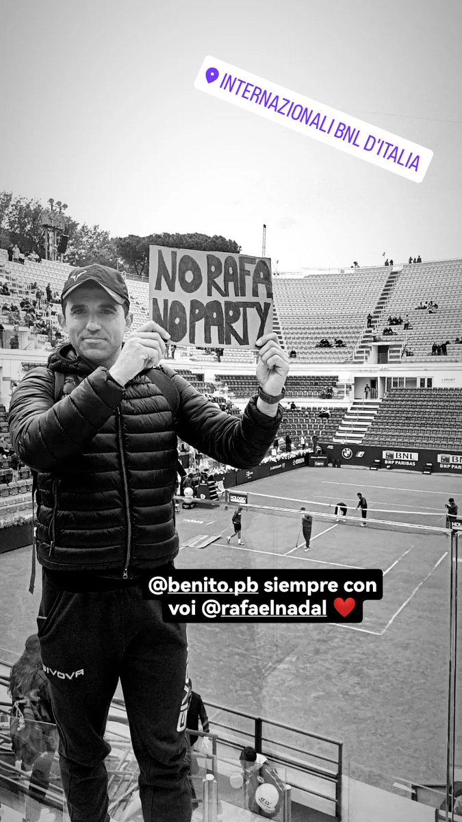piporafa90's tweet photo. Andare a Roma senza Rafa 😂😭😭😭😭😭😭. @RafaelNadal ❤️ https://t.co/Rtbs4CVqEy