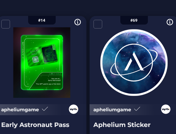 Dub_wizard's tweet image. 🎉The Aphelium game Crew3 tasks are live!
#Giveaway 1 Early Astronaut Pass and 4 Sticker🥳

- Flw @ApheliumGame @Dub_wizard 

- RT #WAX adr👇

- Ends in 72h gl🙏

👉zealy.io/c/aphelium/que…

#NFT #NFTs #NFTCommunity #NFTGiveaway #NFTGame #P2E #Giveaways #web3 #WAXP #WAXNFT @WAX_io