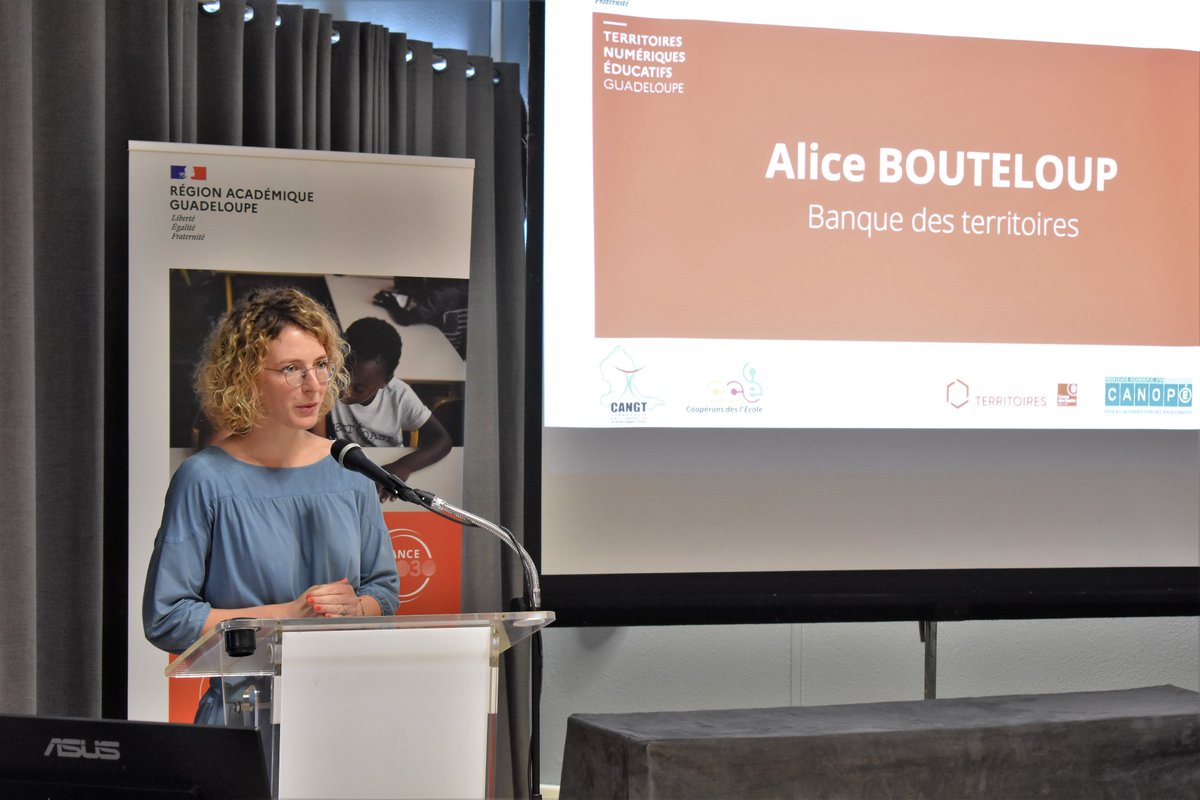 DRANE de Guadeloupe (@dane_971) on Twitter photo Salon #TNE971 :
<a href="/alice_bouteloup/">Alice Bouteloup</a> de <a href="/BanqueDesTerr/">Banque des Territoires</a> :
👉accompagner le développement d'usages du #numérique de qualité au service d'une #école plus #innovante et plus #inclusive
👉accompagner les acteurs territoriaux par la co-construction et de nouvelles façons de faire
#NE971 Salon #TNE971 :
<a href="/alice_bouteloup/">Alice Bouteloup</a> de <a href="/BanqueDesTerr/">Banque des Territoires</a> :
👉accompagner le développement d'usages du #numérique de qualité au service d'une #école plus #innovante et plus #inclusive
👉accompagner les acteurs territoriaux par la co-construction et de nouvelles façons de faire
#NE971
