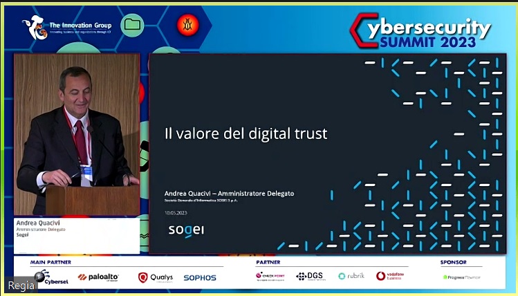 TIG_italia's tweet photo. Nel nostro processo di onboarding delle persone che curiamo in 12 mesi, le persone sono assistite da vicino per fargli sentire il valore del luogo dove lavorano e l'importanza strategica dell'azienda dove operano.

Andrea Quacivi, AD, @Sogei_SpA 

#TIGcybersec https://t.co/B5jcBQ4uvi