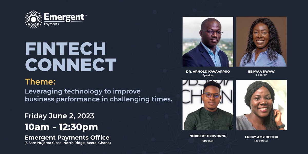 In the face of uncertain economic conditions, businesses stand the risk of hitting several roadblocks in a bid to break through.
Join us for this groundbreaking event as we discover how technology can empower your business . 

Register to attend here: 
eventbrite.com/e/leveraging-t…