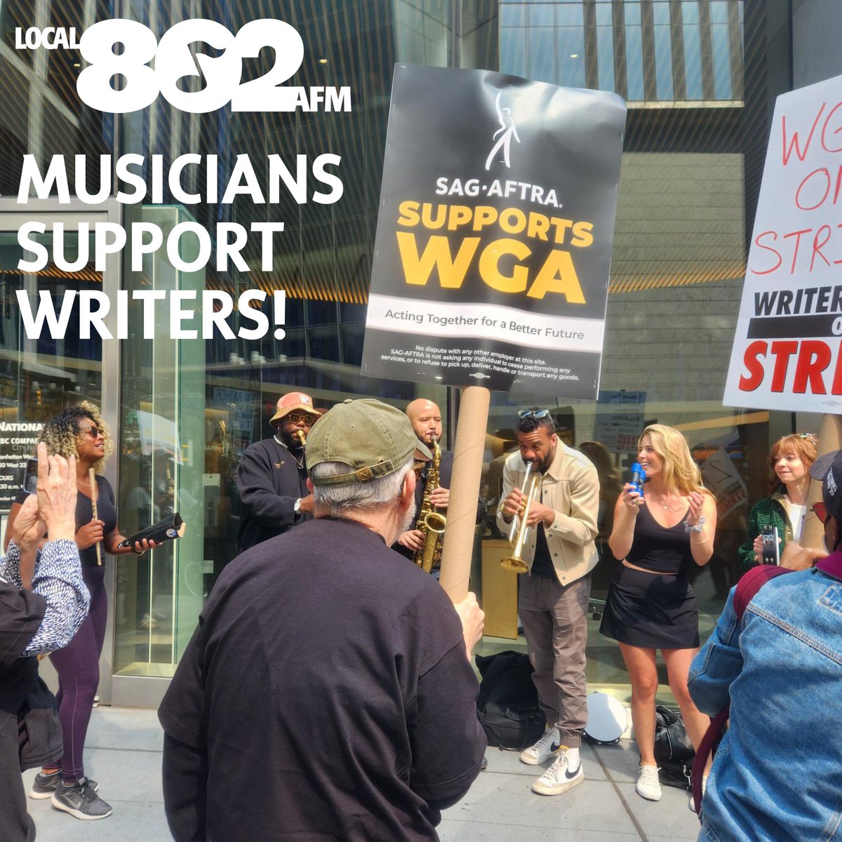 RT@The_AFM RT @Local_802_AFM: MUSICIANS SUPPORT WRITERS! Local 802 musicians from the @colbertlateshow marched & played in support of writers on strike for a fair contract. See today’s picket schedule at @WGAEast. SOLIDARITY!
@The_AFM
@CentralLaborNYC
@f…