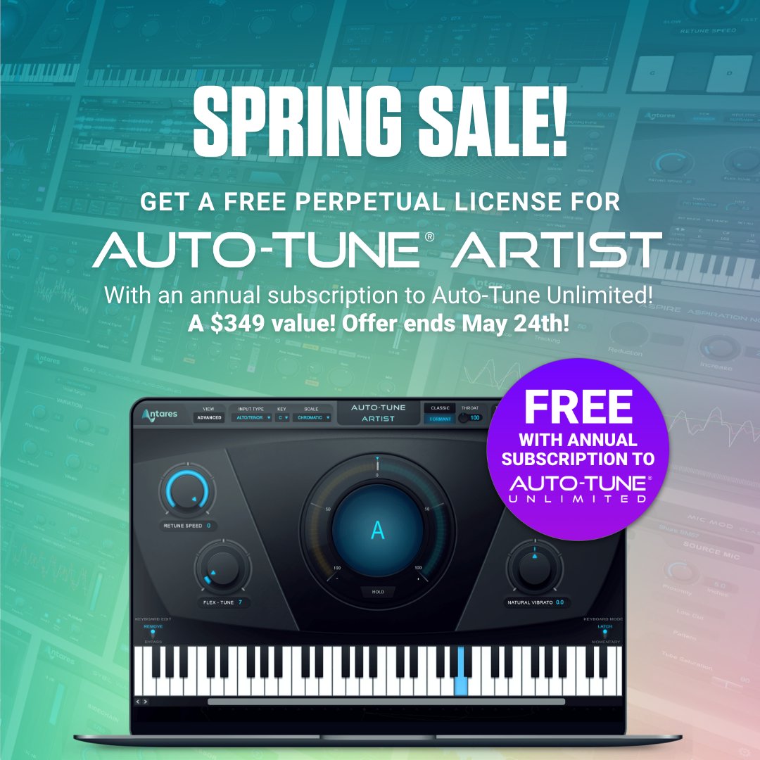 AutoTune® on Twitter "Spring Sale! FREE AutoTune Artist License 349