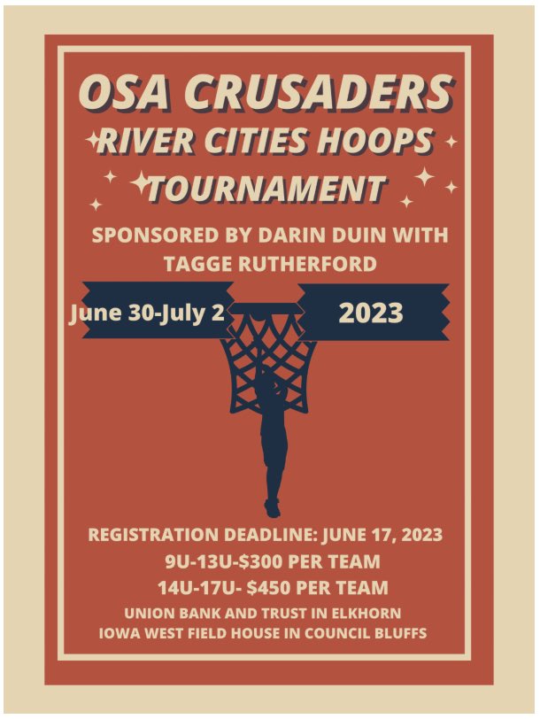 IT’S TIME ⏳🏀

River Cities is here ‼️ Register today for the BIGGEST and BEST Tournament in the Metro!

Top Facilities, Top Competition, Multiple Levels of Play 🏅🏅🏅

Don’t miss out on one of the HOTTEST events this summer! 😎☀️⛱️

supremehoops.org/omaha-sports-a…