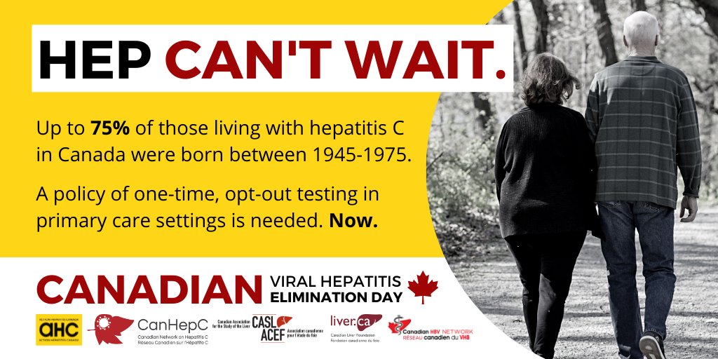 APPROACHStudy's tweet photo. Baby boomers are x5 times more likely than other adults to be infected with Hep C. 
#KnowYourStatus? Hep C screen testing is available to @APPROACHStudy participants at select AB, NL, NS pharmacies. Visit https://t.co/wp9NdMpAnU for details and locations. 
#CanHepDay23 https://t.co/UpvUovFbiC
