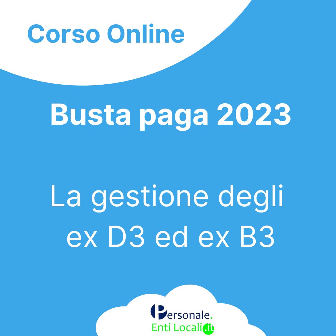 EntiLocali's tweet image. [CORSO ONLINE]

[LA GESTIONE DEGLI EX D3 ED EX B3 GIURIDICI IN BUSTA PAGA - CON ESEMPI PRATICI]

Presentazione
personaleentilocali.it/la-gestione-de…

Acquisto
buy.stripe.com/9AQdTS937gaG63…