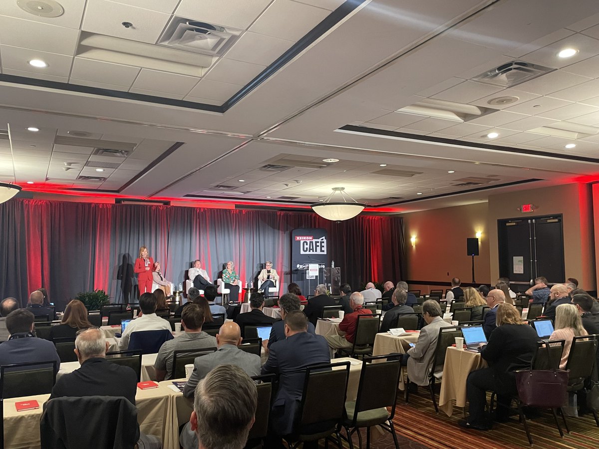 This just in from our intrepid Jackie Kuehlmann:

"Excited to be with the Xeikon team at <a href="/xeikoncafe/">Xeikon Café</a>! Catching up with lots of friends from the label printing industry and looking forward to some great content!" #labels #printing