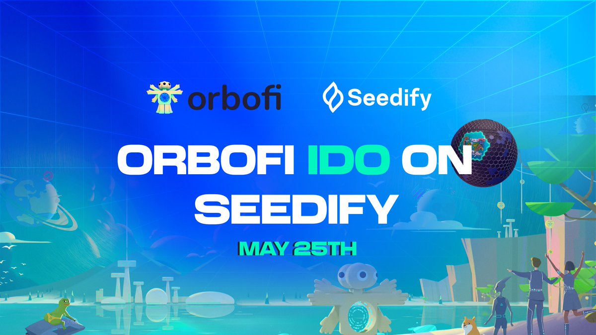 make100x's tweet image. 🔥 Don't miss out on the most anticipated token launch! 🚀

@Orbofi AI is set to launch on @SeedifyFund on 25th May. $OBI tokens will power the economy of AI-generated assets and perfectly tuned #AI models.

Join the revolution &amp;amp; set your reminder now! ⏰

#Orbofi #IDO #100xGems