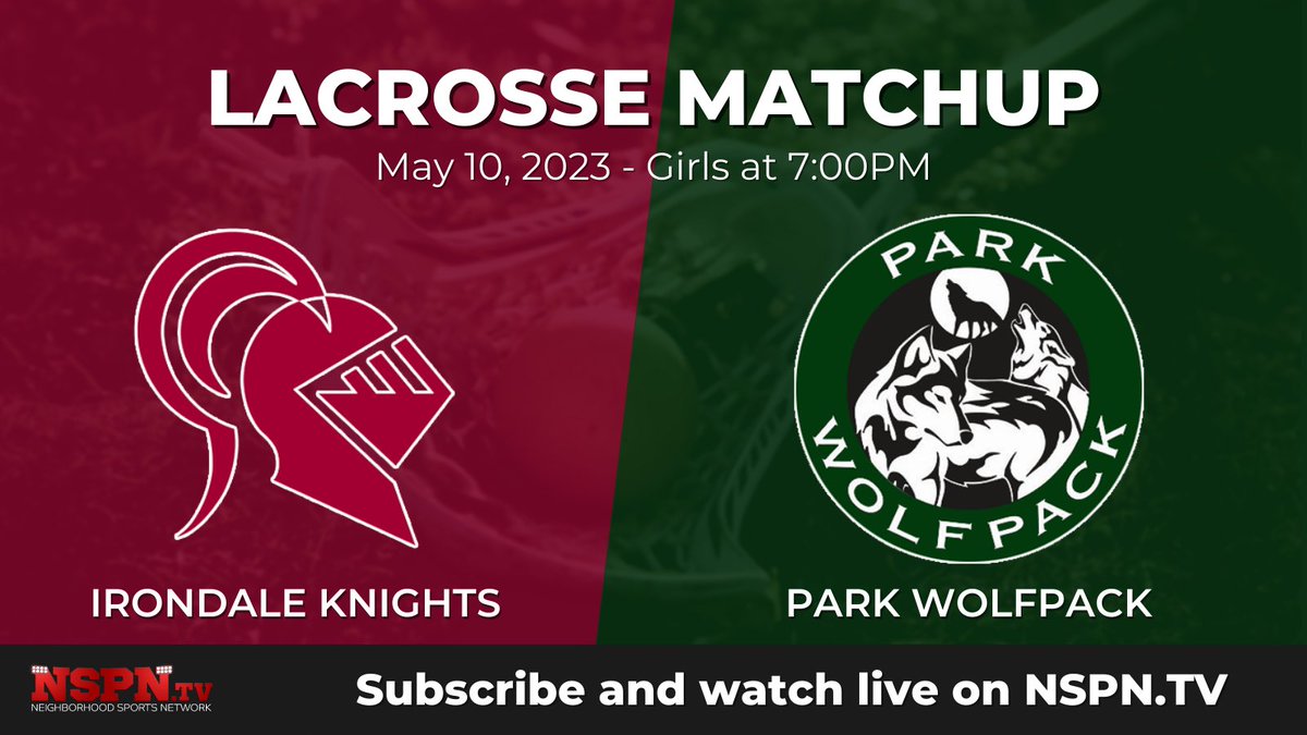 ParkWolfpack's tweet photo. SEC lacrosse streaming on ⁦@NSPNminnesota⁩ tonight! ⁦@GoIrondale⁩ vs. ⁦@ParkGirlsLax⁩ https://t.co/4PUad8r0bw