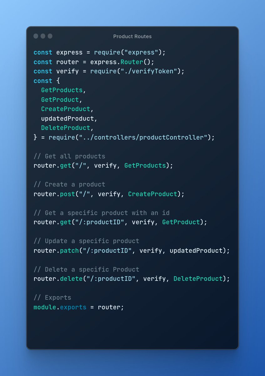 dev_concept's tweet image. Just completed Day 1 of #100DaysofCode! Excited to share my latest project where I created a user and product system with JWT authentication on an Express Node.js server using MongoDB. #FrontendDevelopers, let&apos;s build some amazing apps together! Proud of who I am becoming now.