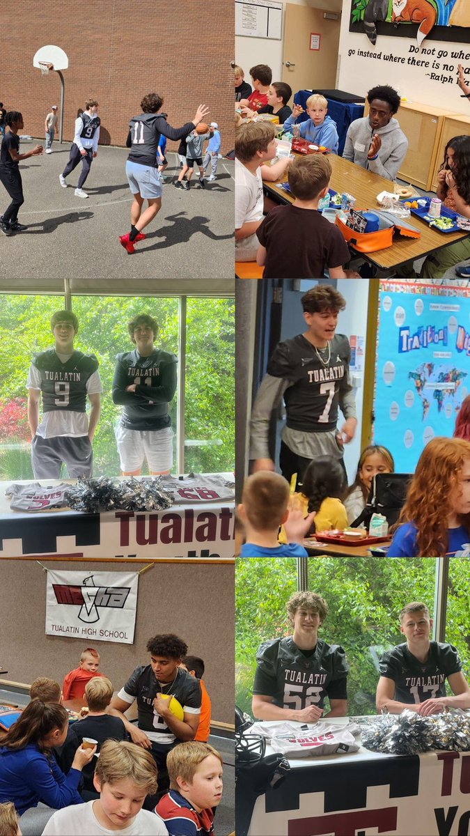 We talk a lot about leaving a legacy, this is how it’s done! 

Our players had great times visiting <a href="/Hazelbrook_MS/">Hazelbrook Middle School</a> and Byrom Elementary the past few days. It was great to meet the next generation of Timberwolves and spread the word about <a href="/TualatinYouthFB/">Tualatin Youth Football</a>!

#WeAreTualatin