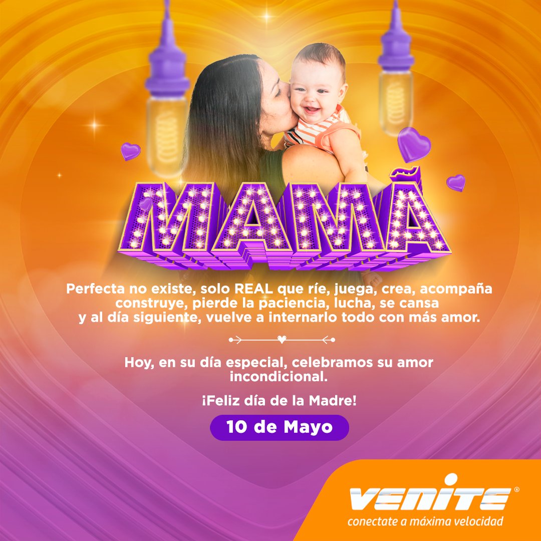 Venitegt's tweet photo. No existen mamás perfectas, solo reales que ríen, juegan, crean, acompañan, construyen, pierden la paciencia, luchan, se cansan y al día siguiente, vuelven a intentarlo todo con más amor.

¡Venite les desea un Feliz Día de la Madres!
#Mamá #amorincondional #FelizDiaDeLasMadres https://t.co/cf8NcXHNqr