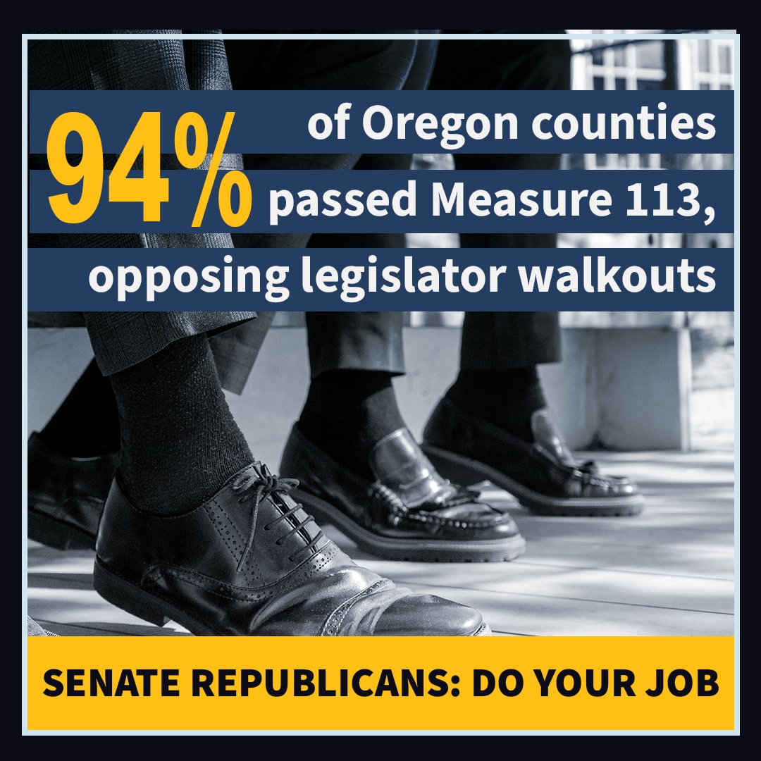 Brad_Reed_Ore's tweet photo. Less than a week until #ElectionDay, Oregon! Lots of important local races that shape our communities. Vote!
For no particular reason, I'm gonna share this throwback to our last election: 34 out of 36 counties voted to pass Measure 113, opposing walkouts. #ORleg #OregonCantWait https://t.co/7MaMlbnKsb