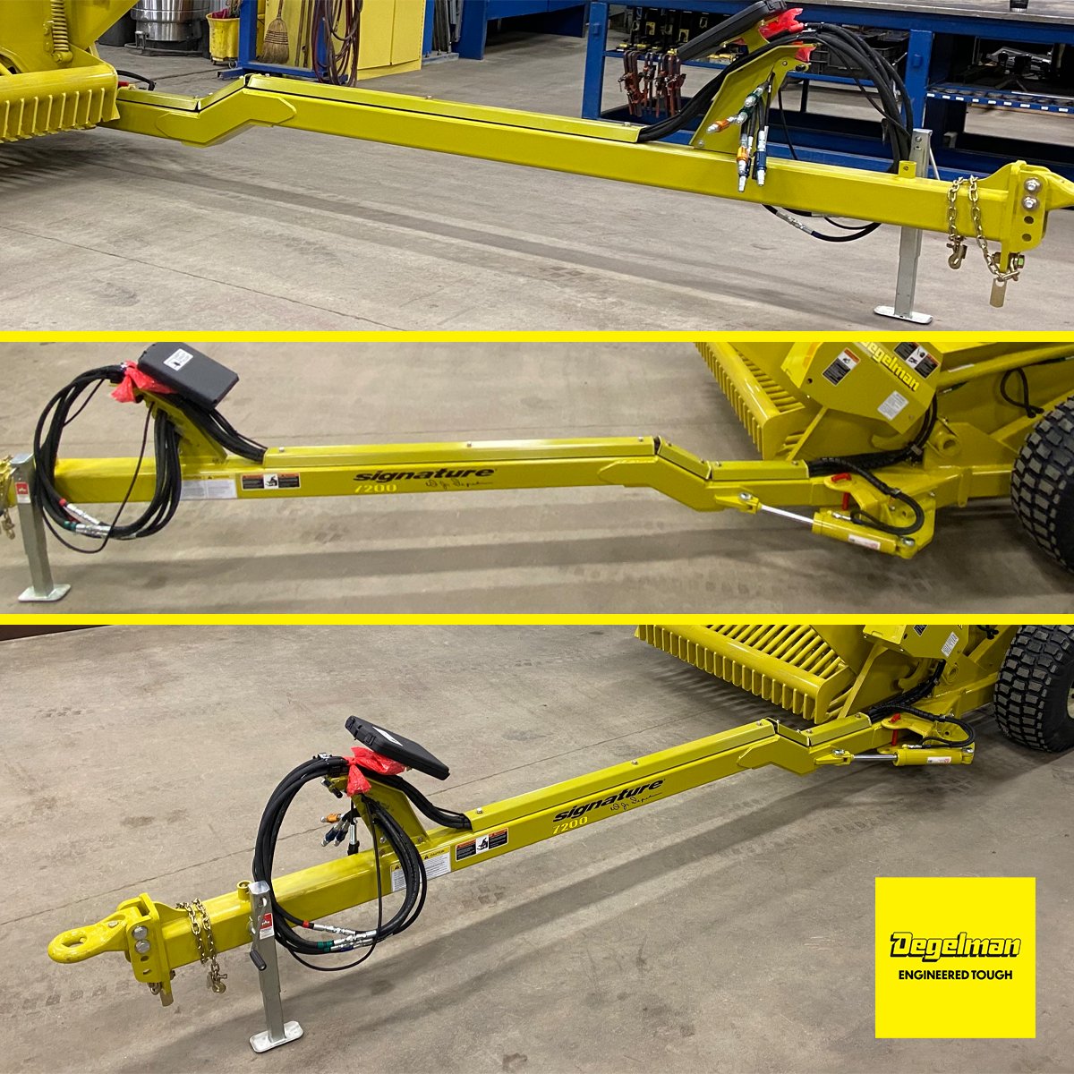 Our new optional extra-long hitch pole for Signature Series Rock Pickers gives you better visibility of your picker in tractors with larger wheels and fenders. Follow the link below to see all the features that set our Signature Series apart. 

🌐 degelman.com/products/rock-…