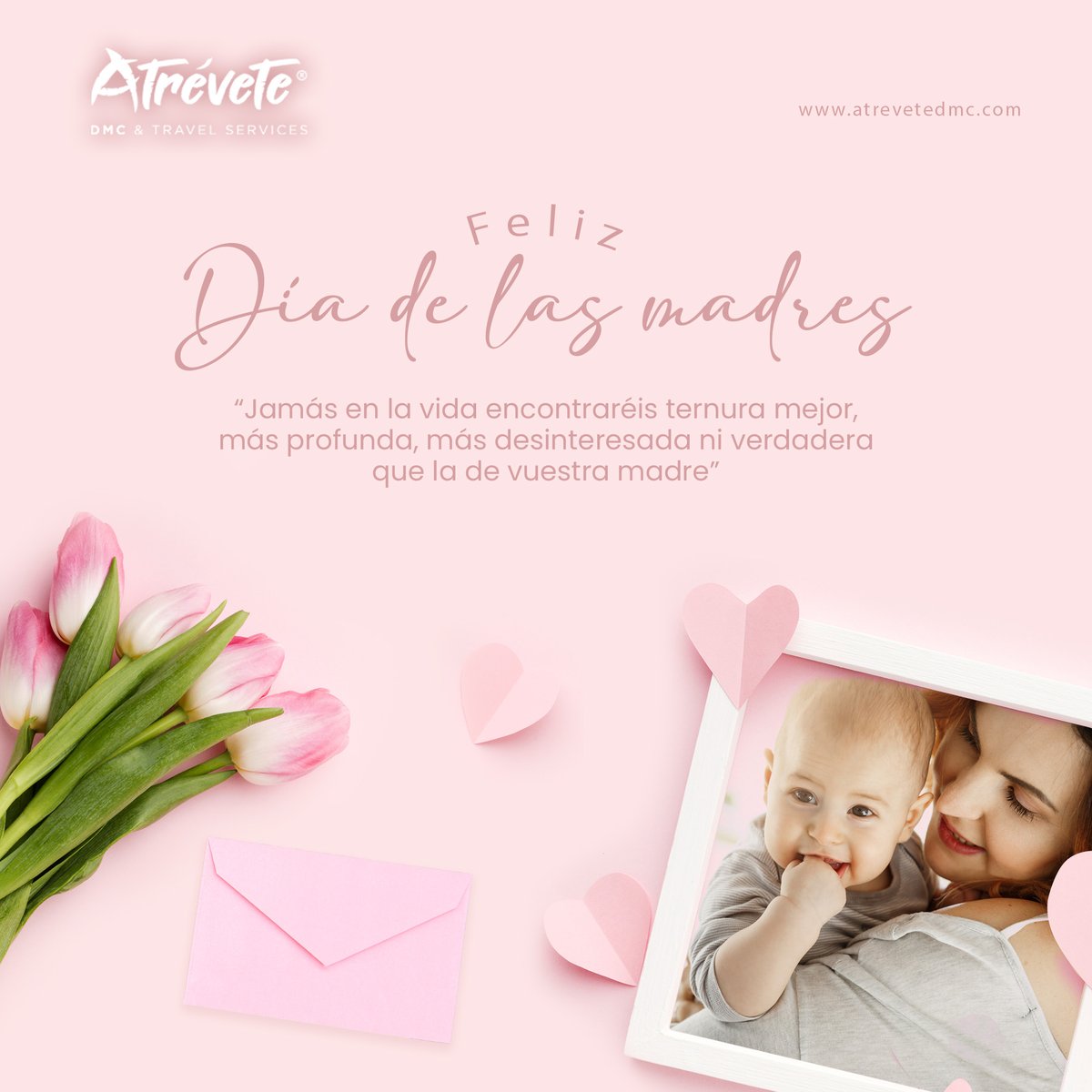 atrevetedmc's tweet photo. “Jamás en la vida encontraréis ternura mejor, más profunda, más desinteresada ni verdadera que la de vuestra madre”
Feliz día de las Madres, les desea Atrévete https://t.co/USLuPa8RER