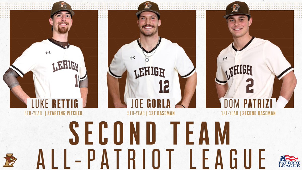 LehighSports's tweet image. Congratulations to the 4️⃣ members of the @LehighBaseball team who have earned All-@PatriotLeague Accolades. #GoLehigh

Release🔗: bit.ly/42Iz8bt