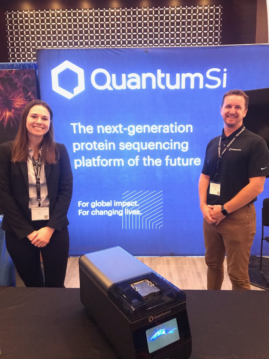 Quantum_Si's tweet photo. Don’t miss your chance to meet #Platinum™ at #ABRF. It isn’t too late to swing by our booth for an introduction to our cutting-edge next-generation protein sequencer. #proteinsequencing #proteomics https://t.co/2RvQcdIPr5