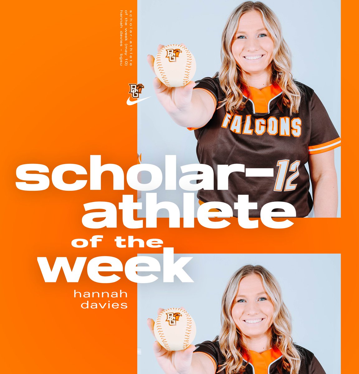 ‼️SCHOLAR-ATHLETE OF THE WEEK‼️

For her lights-out pitching at NIU last weekend, HANNAH DAVIES has been named MAC Scholar-Athlete of the Week‼️

#AyZiggy | 🟠🥎🟤📚🟠