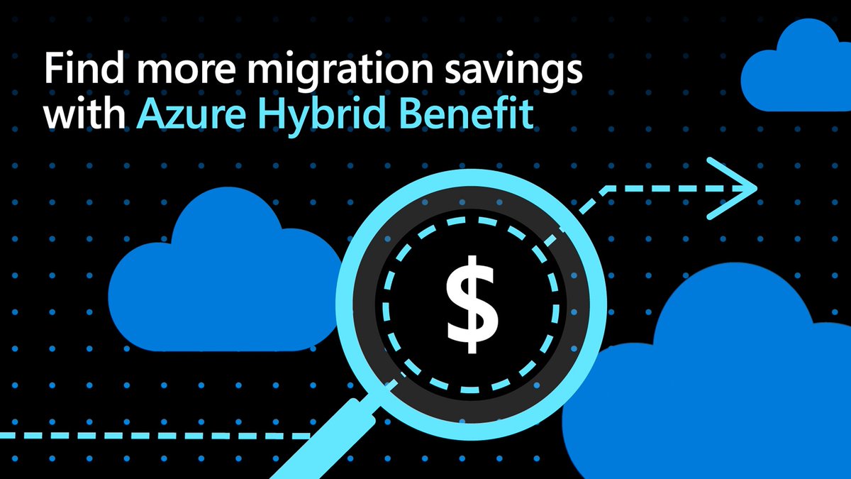 Azure's tweet image. Calculate how much you can save over the standard pay-as-you-go rate when applying Windows Server and SQL Server licenses to Azure Hybrid Benefit: msft.it/6011gVVeJ #AzureMigration