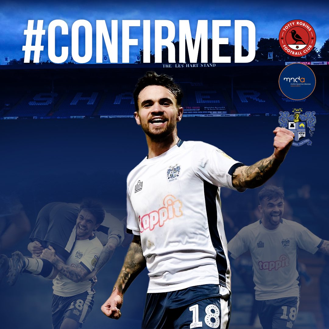 Totty Robins FC (@tottyrobinsfc) on Twitter photo CONFIRMED: <a href="/DomTelford9/">Dom Telford</a> is a Shaker once more!
Dom returns to Gigg Lane on Sunday 28 May as we take on #BuryFC Allstars!⚪️🔵
Tickets on Sale 👇
eventbrite.com/e/bury-fc-all-…
Want a match worn Telford shirt? Auctions starts at 7pm👀 CONFIRMED: <a href="/DomTelford9/">Dom Telford</a> is a Shaker once more!
Dom returns to Gigg Lane on Sunday 28 May as we take on #BuryFC Allstars!⚪️🔵
Tickets on Sale 👇
eventbrite.com/e/bury-fc-all-…
Want a match worn Telford shirt? Auctions starts at 7pm👀