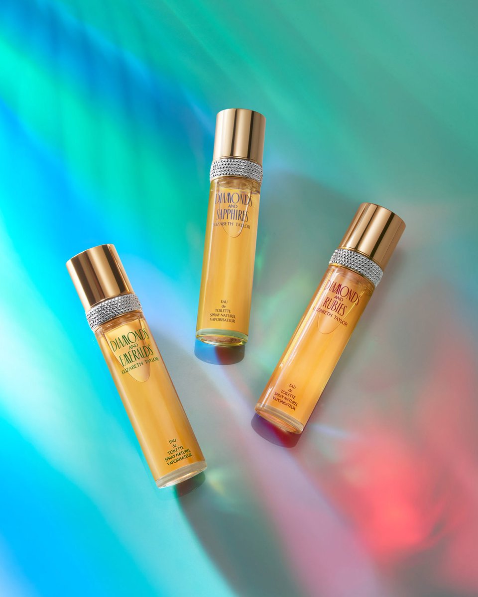 Following the success of her White Diamonds fragrance, Elizabeth expanded her line to include three new scents: Diamonds and Sapphires, Diamonds and Rubies, and Diamonds and Emeralds.

To read all about the line and try it yourself, click the link.

elizabethtaylor.com/elizabeth-tayl…