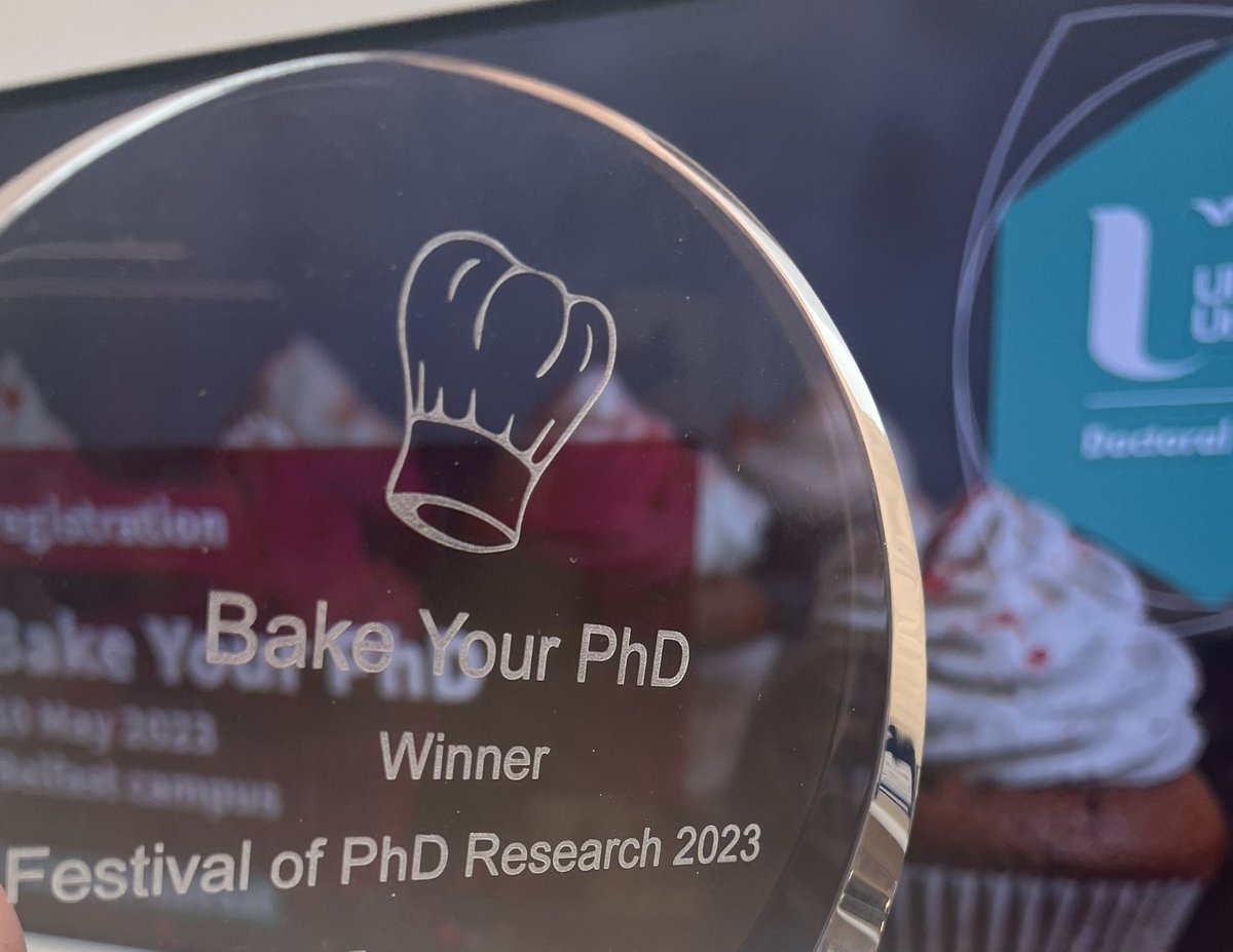 UlsterUniPhD's tweet photo. Big congratulations to the winner of Bake Your PhD 2023 🎉

Cameron Scott
School of Engineering 

#UlsterPhDFest! https://t.co/pjR7GHqXS2