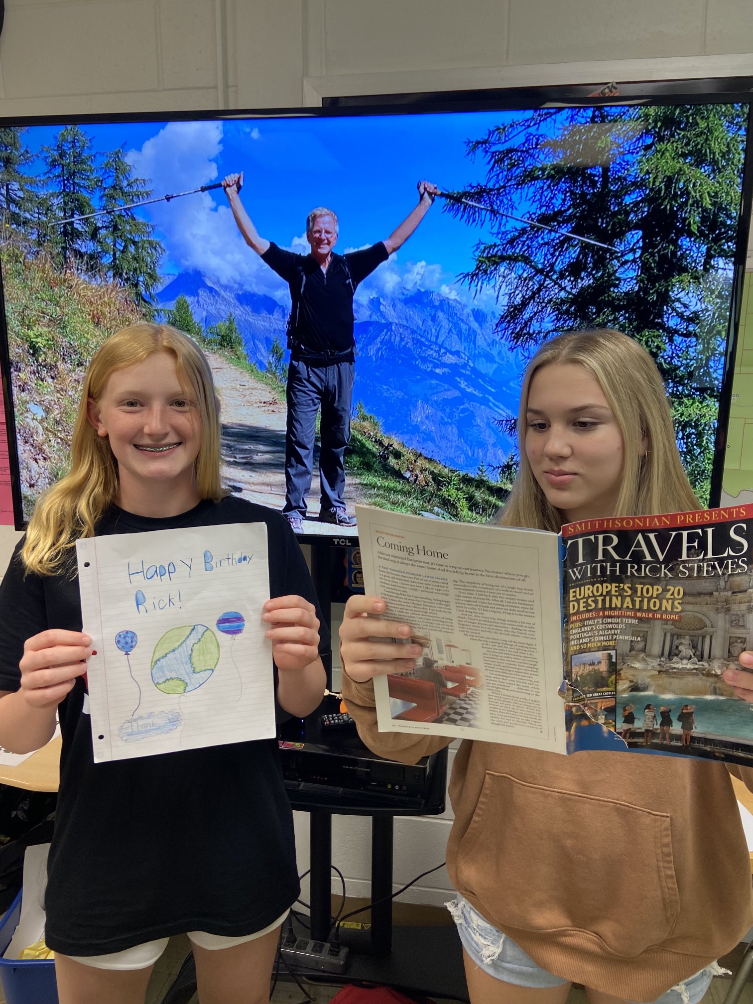 Happy birthday to the great Rick Steves from room 205! 