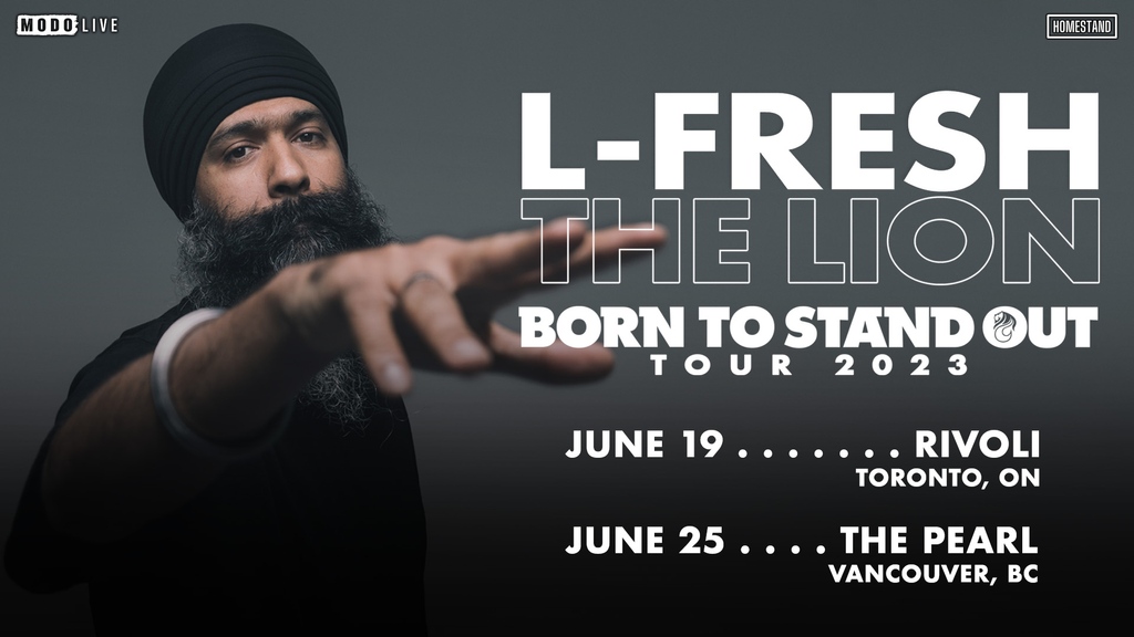 JUST ANNOUNCED: @LFRESHTHELION is going on his Born To Stand Out Tour next month! 🔥 Pre-sale starts NOW (pw: MODO)! Public on-sale starts Fri May 12 at 10am local. Tickets: found.ee/LFreshTheLion-… 🎟️ #LFreshTheLion #Concerts @Spitty_ @rivolitoronto @ThePearlVancity