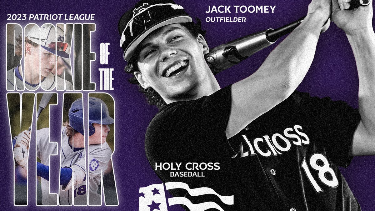 Holy Cross Baseball (@hcrossbaseball) on Twitter photo No doubt about it 🏆🏆🏆
<a href="/JackToomey77/">Jack Toomey</a> is your <a href="/PatriotLeague/">Patriot League</a> Rookie of the Year!
#GoCrossGo No doubt about it 🏆🏆🏆
<a href="/JackToomey77/">Jack Toomey</a> is your <a href="/PatriotLeague/">Patriot League</a> Rookie of the Year!
#GoCrossGo