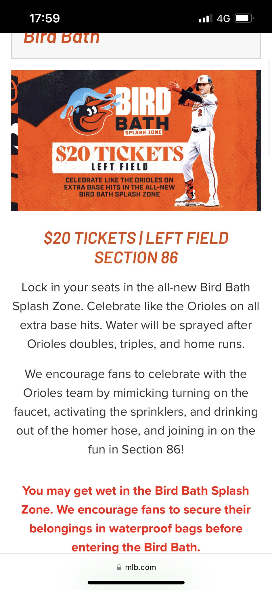 British Orioles 🇬🇧 on Twitter: "💦 💦💦💦 Orioles announce new ‘Bird Bath ...