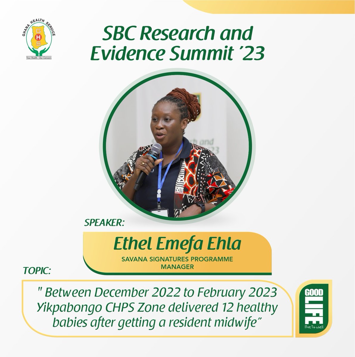 savsign's tweet photo. Our Programme Manager, @EmefaEhla, sharing how the USAID/ASBC Activity is impacting MNCH in the Mamprugu Moagduri District at the SBC Research & Evidence Summit '23. We're proud to be implementing the #USAID/#ASBC Activity in northern Ghana.
#ForImpact #SavSign #ASBC #CE4HW https://t.co/lHyVXChps7