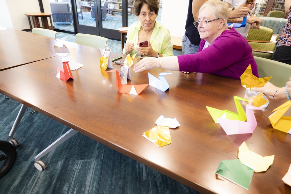 Origami class was so much fun at the library today! It was such a fantastic way to relax and create something beautiful. W

#OrigamiClass #LibraryFun #bbcitylibrary #BoyntonBeach