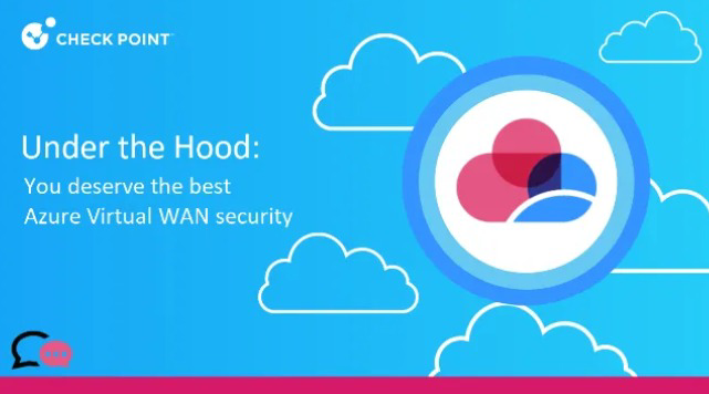 CPCheckMates's tweet photo. Join us tomorrow as we go under the hood of CloudGuard!
CloudMates Live: You deserve the best Azure Virtual WAN Security! -Reference Designs, CloudGuard Routing & Best Practices, & More!
Register Now: https://t.co/DzuPewPWJ0
#CloudSecurity #CloudGuard #Azure #CheckPoint #WAN https://t.co/YEj6LMV8ir